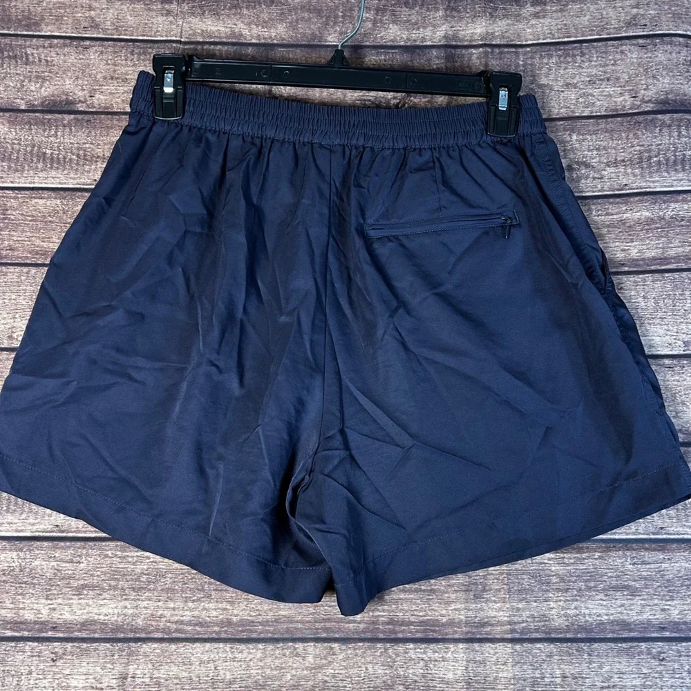 Nike Court Challenge Vintage Navy Blue Tennis Shorts Mens Large 90s Retro Logo